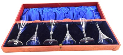 Lot 352 - A set of six early 20thC sherry of port...