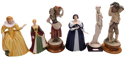 Lot 354 - A Franklin porcelain figure of Catherine the...