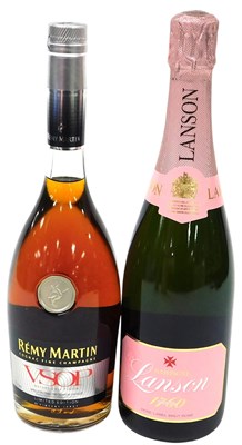 Lot 274 - Bottle of Lanson Champagne, Rose Label, Brut...