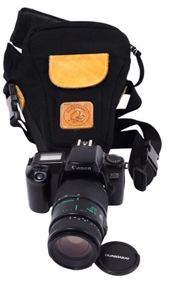 Lot 383 - A Canon EOS 100F camera, with lens.