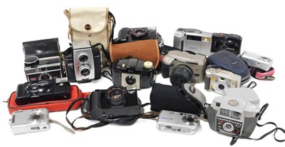 Lot 426 - Various vintage cameras, to include Kodak,...