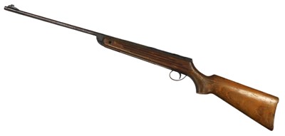 Lot 438 - A BSA air rifle, with wooden stock, 104cm long....