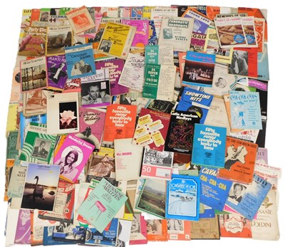 Lot 439 - A large collection of sheet music, mainly for...