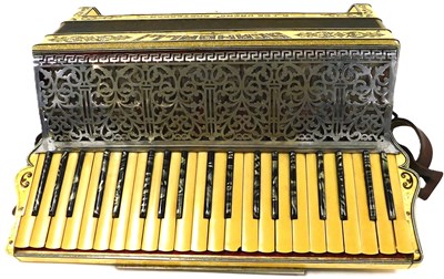 Lot 441 - A Scandalli piano accordion, with simulated...