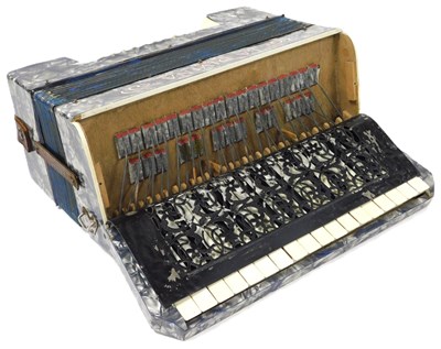 Lot 442 - A La Divina German piano accordion, in a faux...
