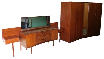 Lot 447 - An Austin teak bedroom suite, comprising...