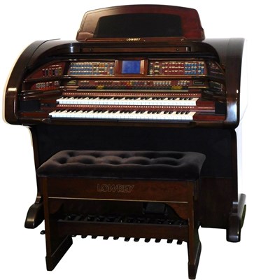 Lot 466 - A Lowrey Royale American organ, 116cm high,...