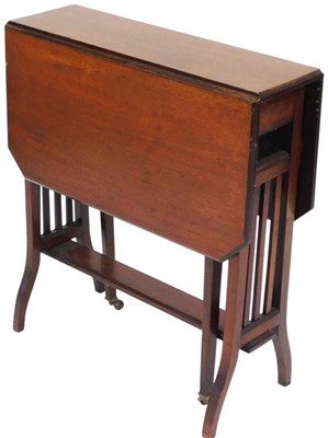 Lot 477 - An Edwardian walnut Sutherland table, with...