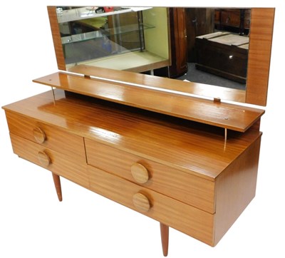 Lot 494 - A 1960s teak dressing chest, with mirror...