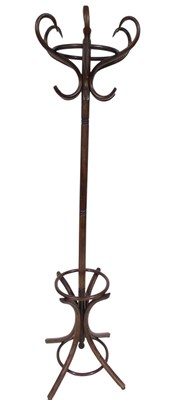 Lot 497 - A bentwood hat coat and stick stand.