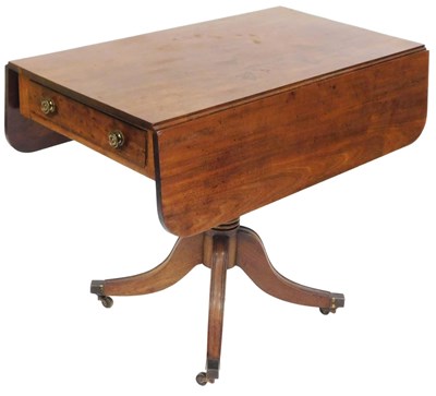 Lot 513 - A Regency mahogany Pembroke table, with a...