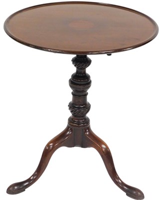 Lot 522 - A George III mahogany tripod table, with...