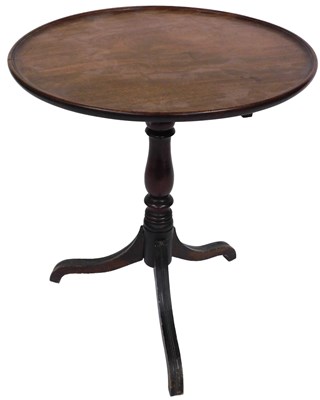 Lot 533 - A George III mahogany tripod table, with...