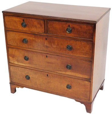 Lot 537 - A Regency mahogany chest, of two short and...