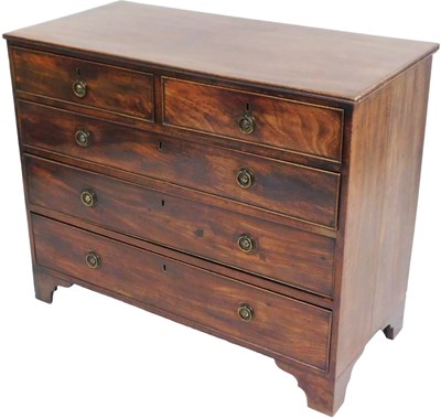 Lot 538 - A Regency mahogany chest, of two short and...