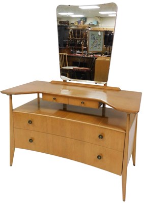 Lot 546 - A 1960s oak veneer dressing chest with...