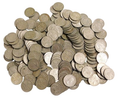Lot 568 - Various old sixpences from 1946-1967, 18.9oz.