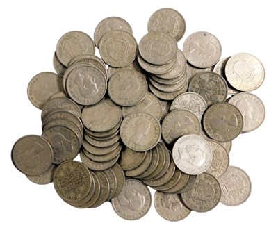 Lot 569 - A quantity of half crowns 1946-1967, 36.35oz.