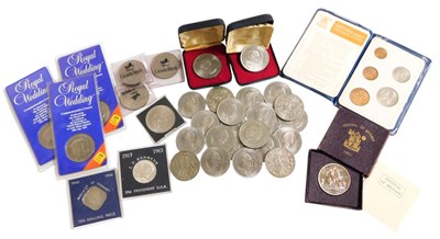 Lot 576 - Various crowns from Churchill onwards,...
