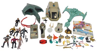 Lot 283 - Playmates Star Trek figures and ships,...