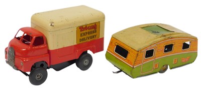 Lot 297 - A Tri-ang Minic Express Delivery tinplate...