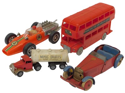 Lot 299 - A Meccano clockwork tinplate roadster, a Tudor...