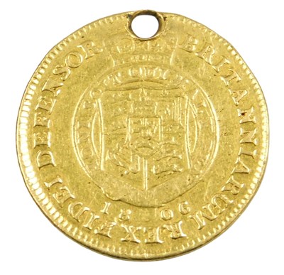 Lot 632 - A George III gold half sovereign...