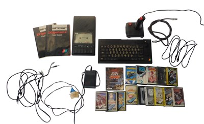 Lot 325 - A Sinclair ZX Spectrum, Matsui tape player, ZX...