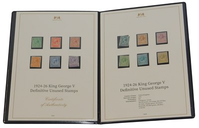 Lot 622 - A George V 1924-1926 definitive unused stamps,...