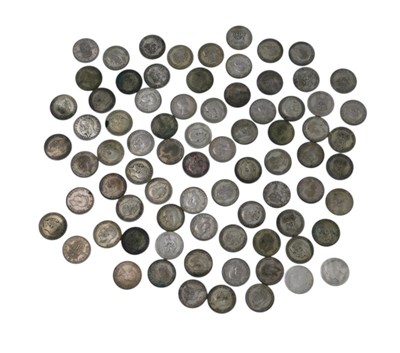 Lot 226 - George V and later shillings, some part silver.