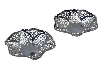 Lot 12 - A pair of Elizabeth II Irish silver pierced...