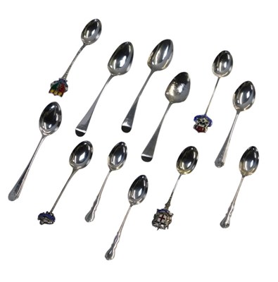 Lot 237 - Various silver spoons, to include four...