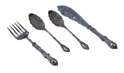 Lot 242 - A pair of Victorian silver plated berry...