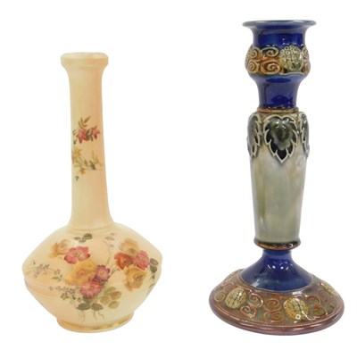 Lot 259 - A Royal Worcester blush porcelain vase, of...