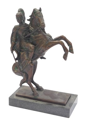 Lot 262 - After Amanda Hughes-Lubeck. The knight, bronze,...