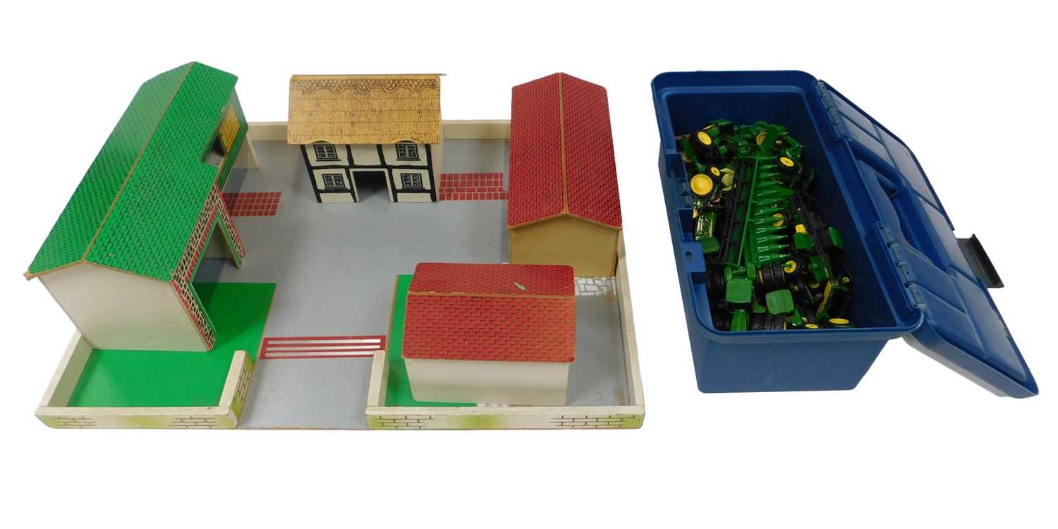 Lot 334 - An Elf Production wooden farm set, complete