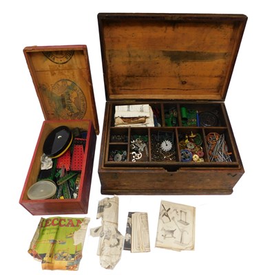 Lot 331 - Boxed Meccano, including axles, gears, screws,...