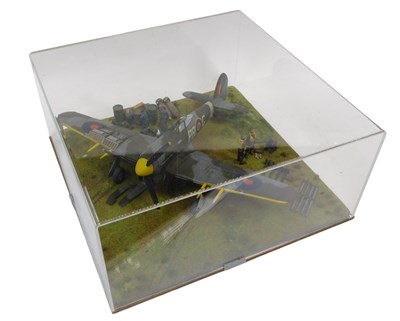 Lot 363 - A cased diorama in 1:32 scale of a Hawker...