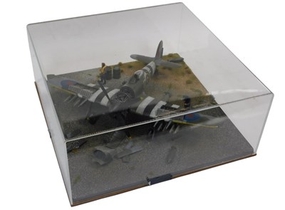 Lot 365 - A cased diorama in 1:32 scale of a Hawker...