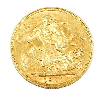 Lot 224 - A Queen Victoria gold full sovereign 1901, 8.0g