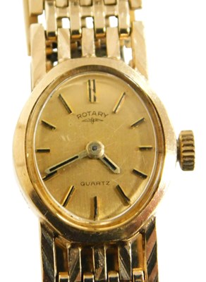 Lot 68 - A Rotary lady's 9ct gold cased wristwatch,...