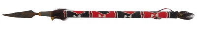 Lot 277 - An African assegai, with pointed spearhead end,...