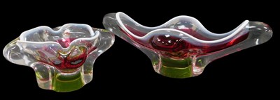 Lot 281 - Two 1960s Art Glass bowls by J Hospodka for...