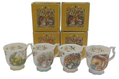 Lot 286 - Four Royal Doulton Brambly Hedge seasonal...