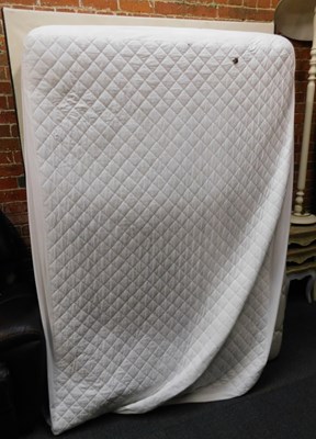 Lot 1018a - A double divan bed, mattress and headboard.