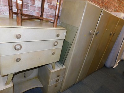 Lot 1056 - A bedroom suite, comprising two double...
