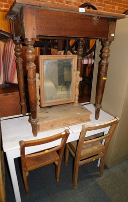 Lot 1062 - A group of furniture, comprising a hall table,...