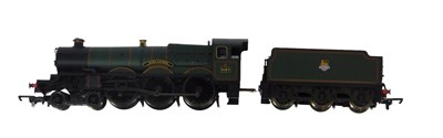 Lot 392 - A Hornby OO gauge Hall class locomotive Earl...