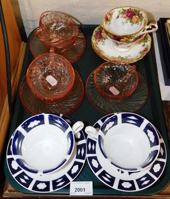Lot 2001 - A pair of Royal Albert Old Country Roses tea...