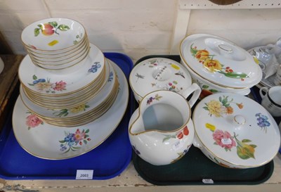 Lot 2003 - A Worcester Pershore part dinner service,...